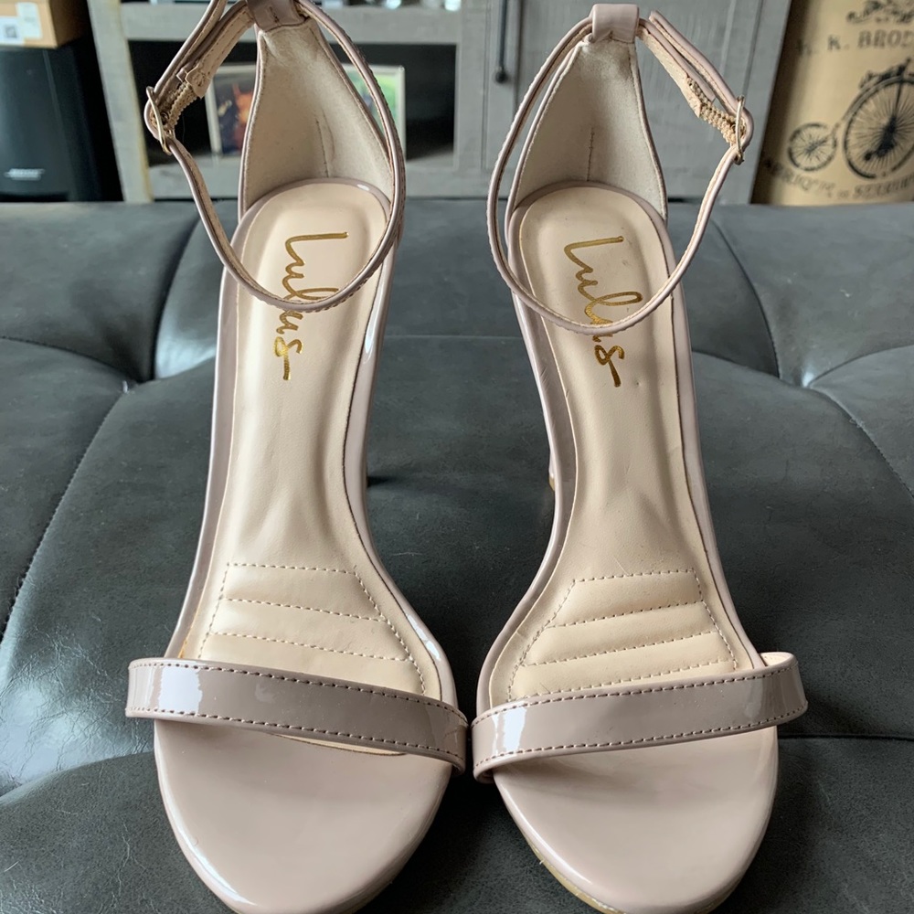 Lulu’s High Heeled Ankle Strap Sandals